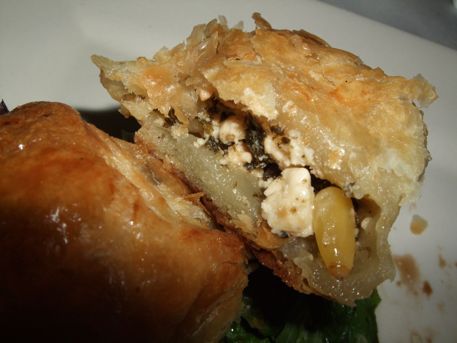How many calories are in a bourekas: One large cheese bourekas, 130 g, 430 calories