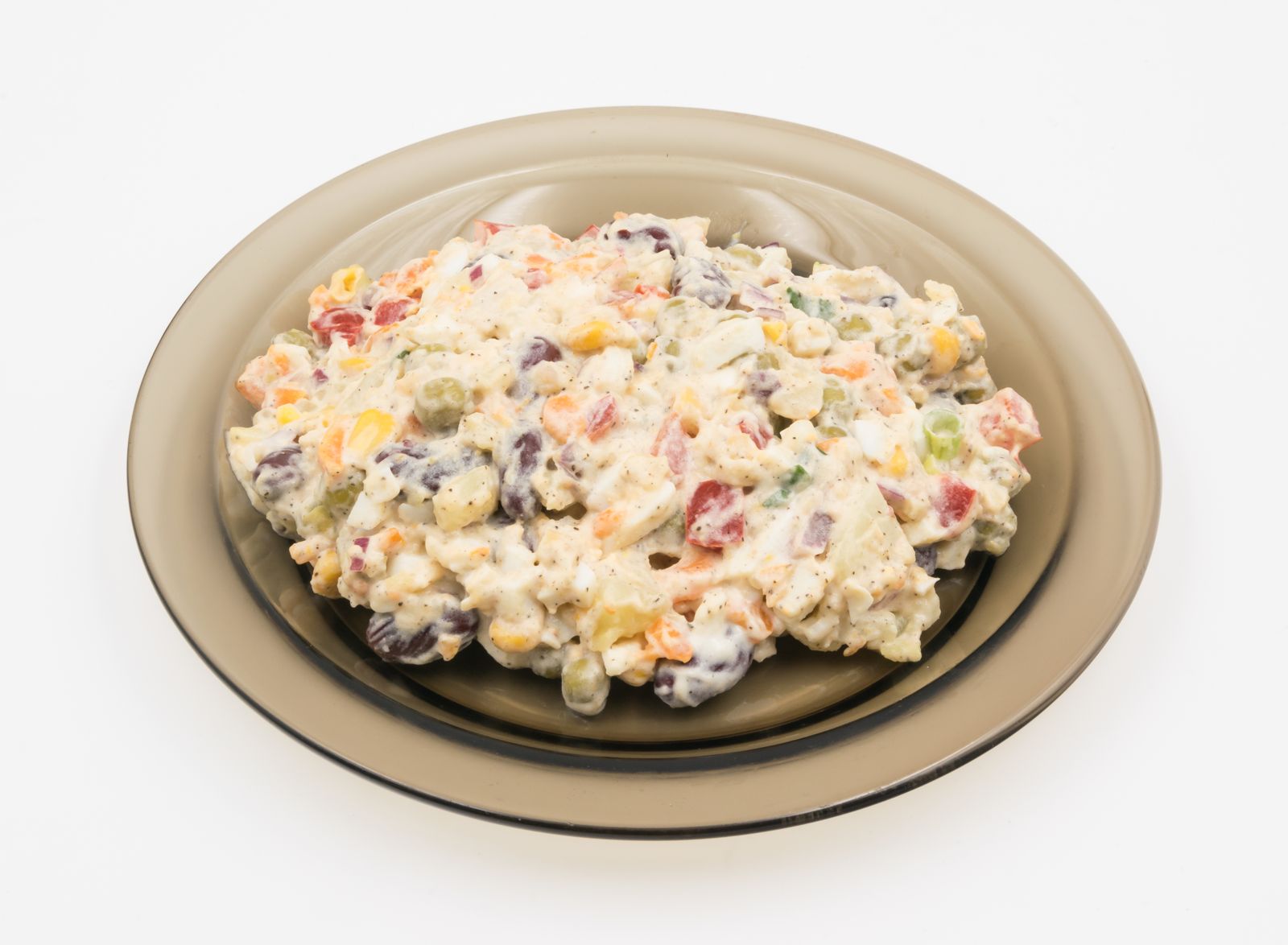 How many calories are in Olivier salad: A bowl, 250 g, 475 calories